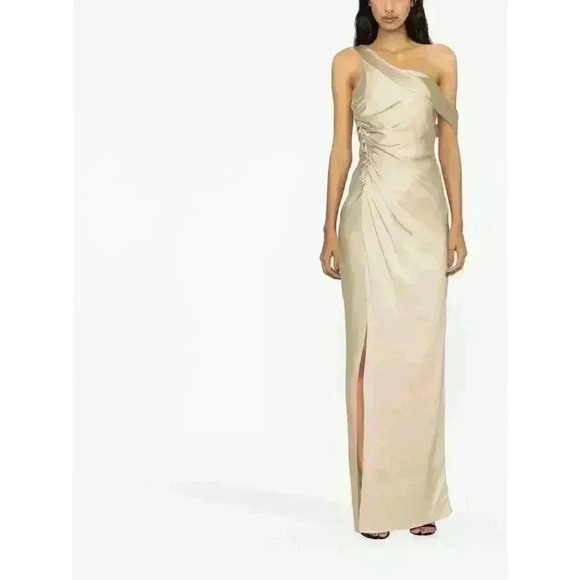 New NWT Jonathan Simkhai One-Shoulder Satin Maxi Dress, Size 2 Retails $1,100 - Picture 1 of 6